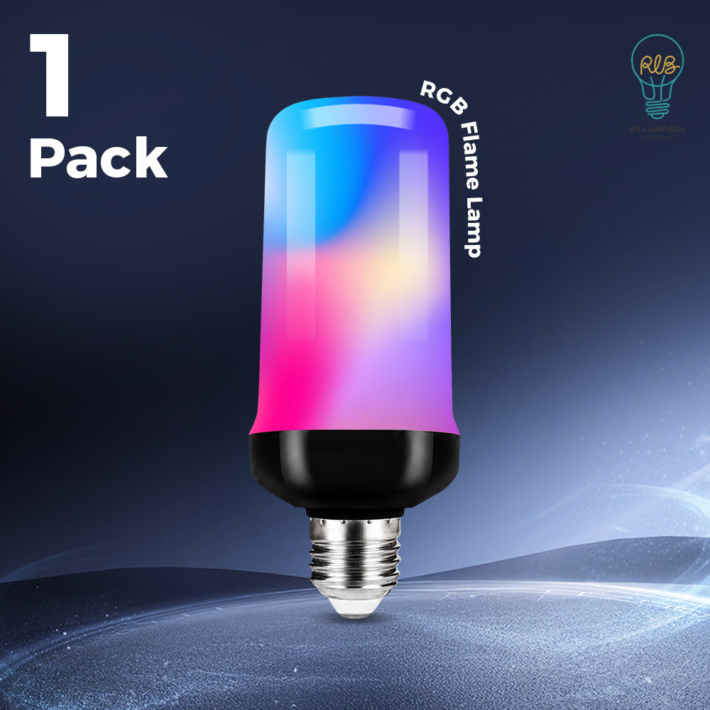 1 pack 1.7W LED Flame Effect RGB Bulb