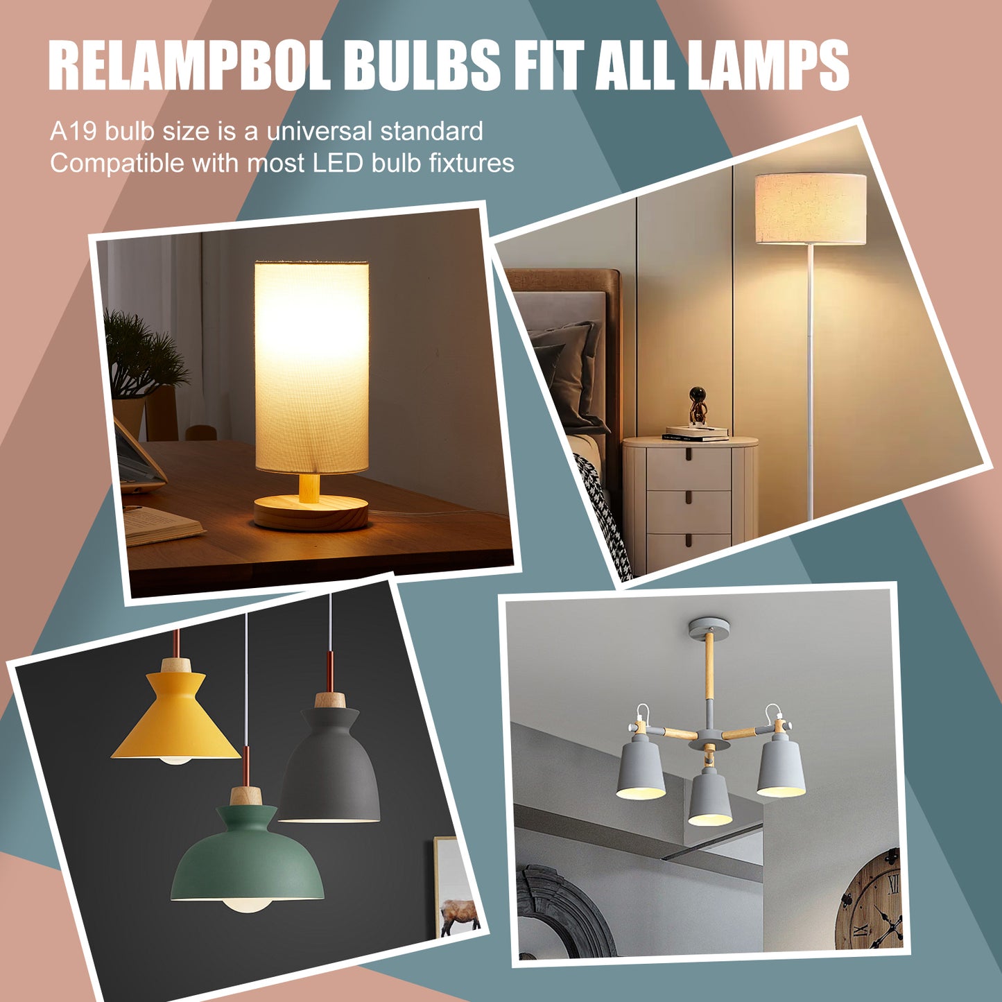 6 Pack Rechargeable Emergency Light Bulb Battery Operated Power Outage Light Bulbs 3000K