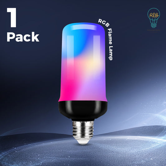 1 pack 1.7W LED Flame Effect RGB Bulb