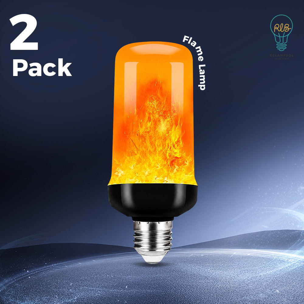 2 pack 1.7W LED Flame Effect Bulb