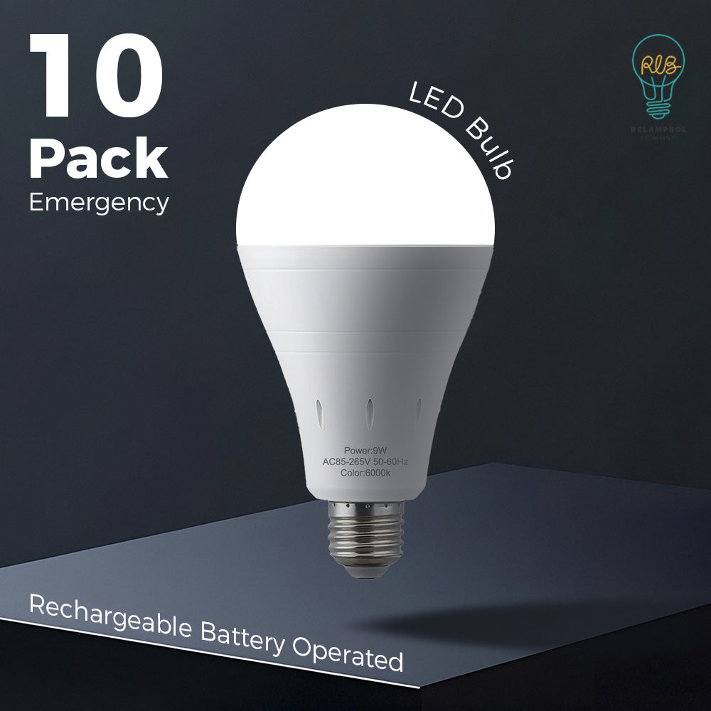 1 Pack Rechargeable Emergency Light Bulb with Remote White