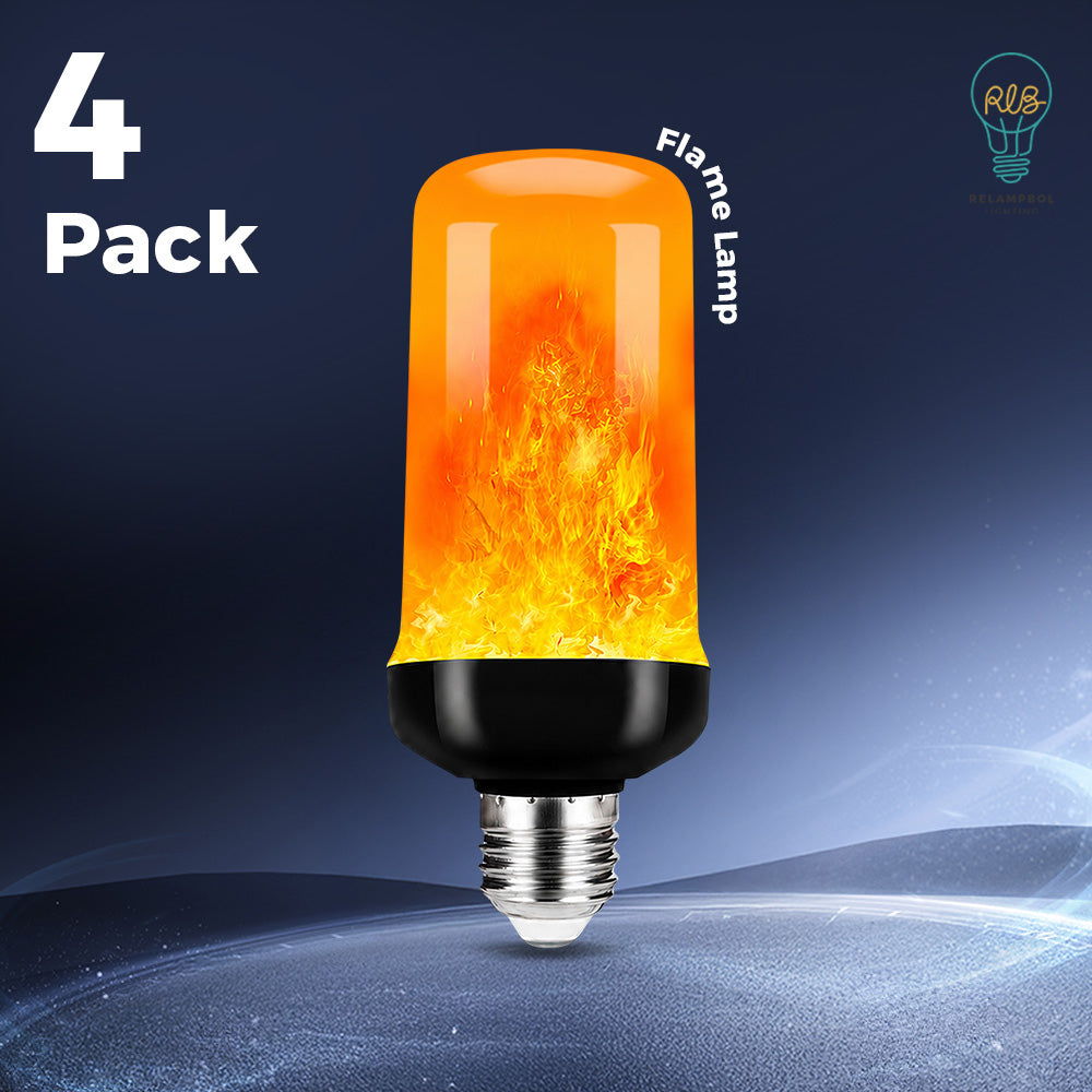 4 pack 1.7W LED Flame Effect Bulb